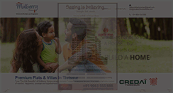 Desktop Screenshot of mulberryhomesindia.com