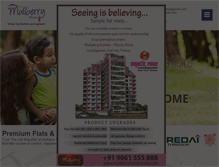 Tablet Screenshot of mulberryhomesindia.com
